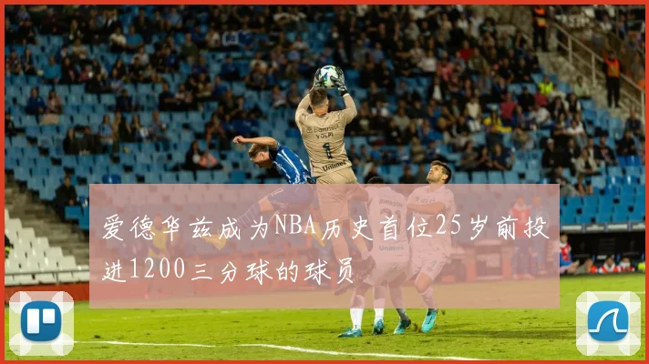爱德华兹成为NBA历史首位25岁前投进1200三分球的球员